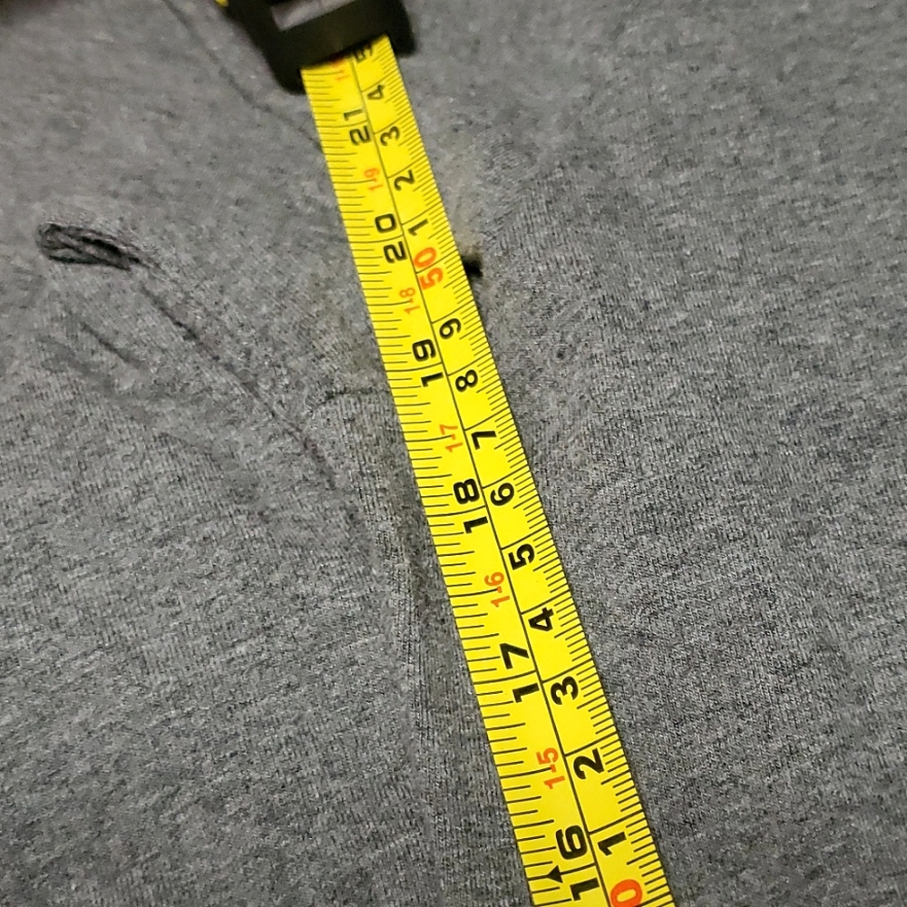 Design Lab Grey Organic Cotton Long Sleeve Jersey A-Line Dress - Size Small - Picture 11 of 14